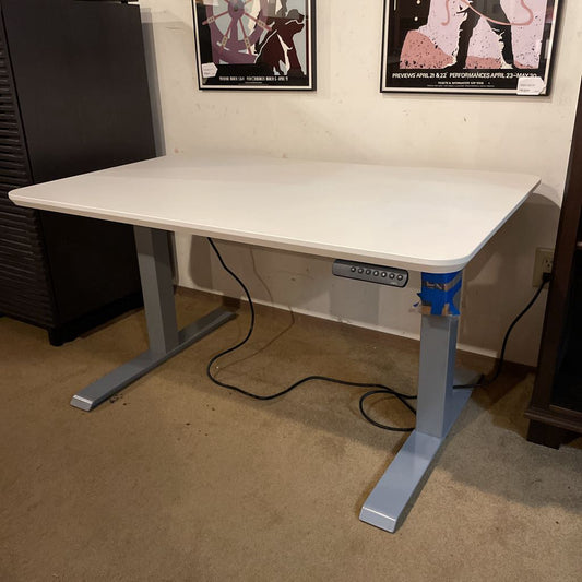 Vari White Electric Adjustable Desk C DESKS