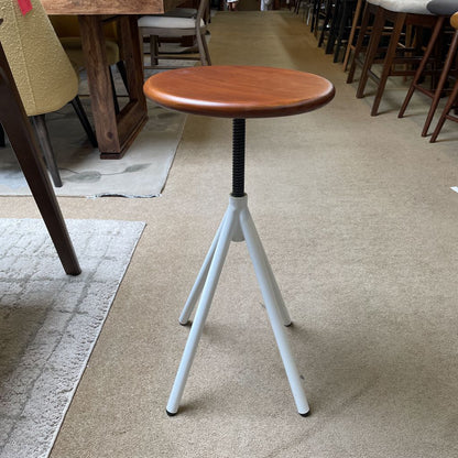 White Metal Leg Adjustable Stool C STOOLS