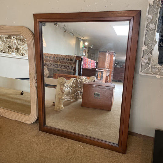 Dark Wood Rectangular Mirror C MIRRORS