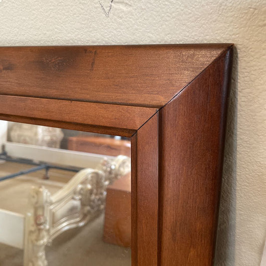Dark Wood Rectangular Mirror C MIRRORS