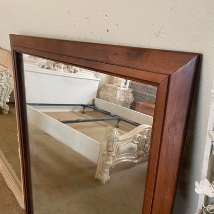 Dark Wood Rectangular Mirror C MIRRORS