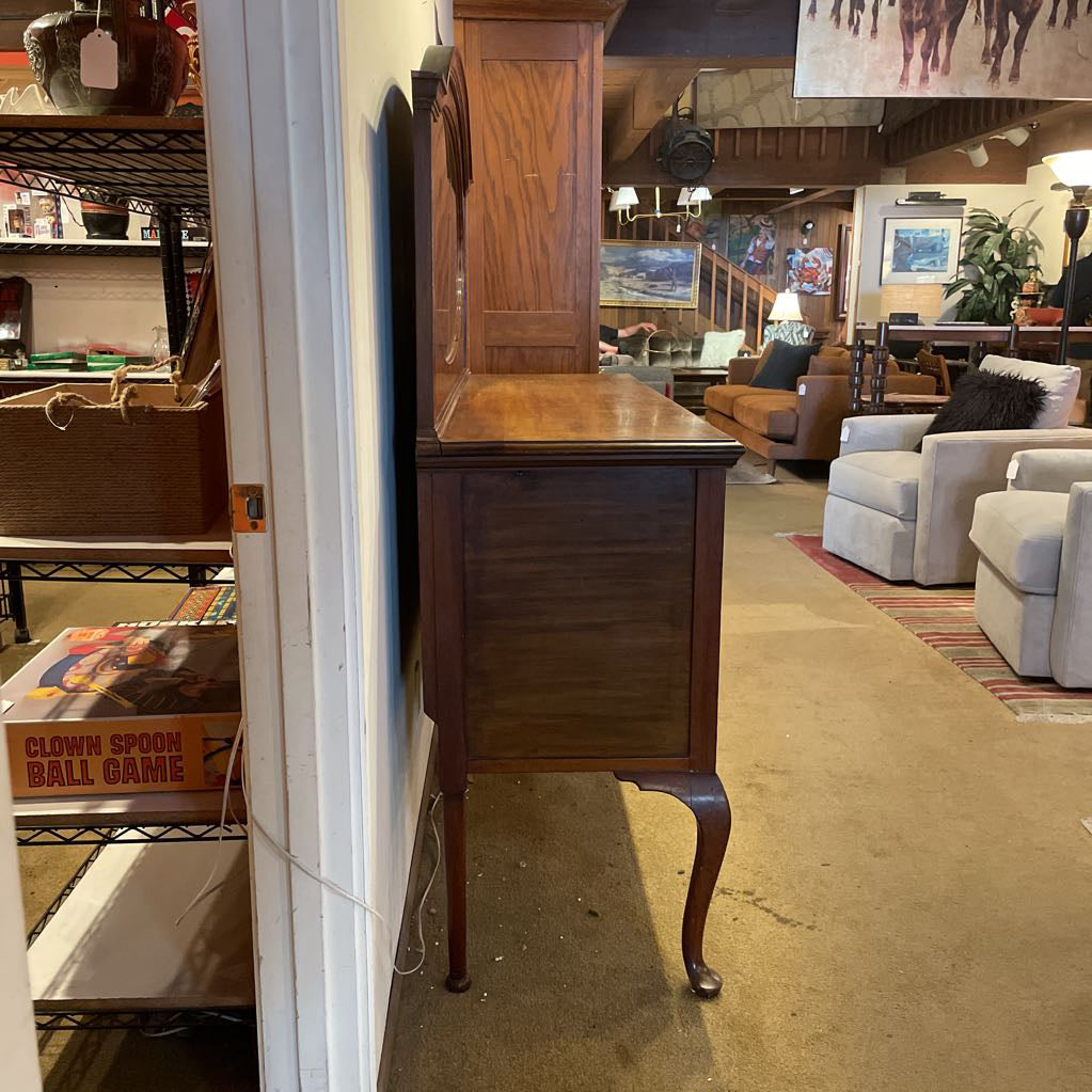 Bookmatched Front 2 Drawer 2 Door w/Mirror Cabriole Legs C SIDEBOARDS