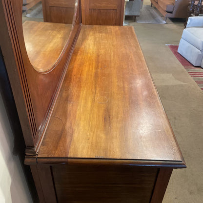 Bookmatched Front 2 Drawer 2 Door w/Mirror Cabriole Legs C SIDEBOARDS