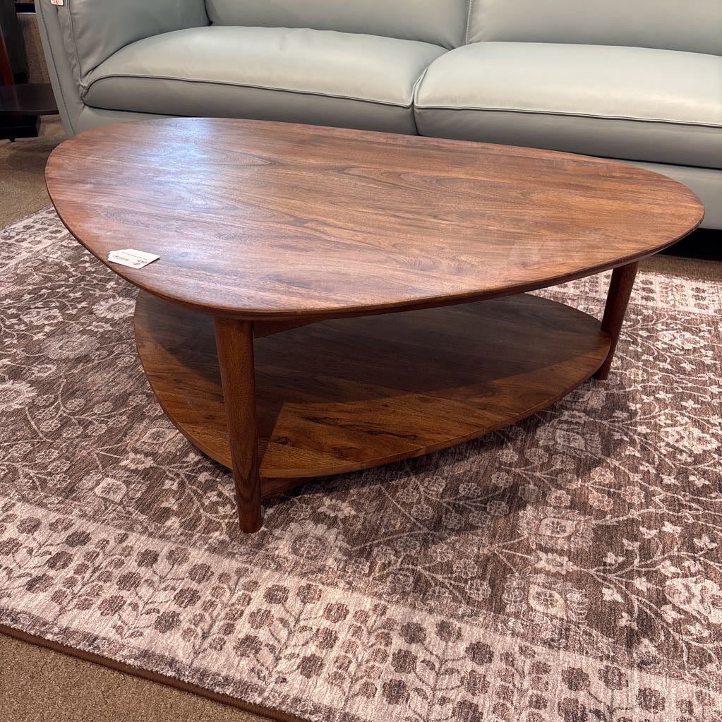 Mod 2-tier Walnut Coffee Table