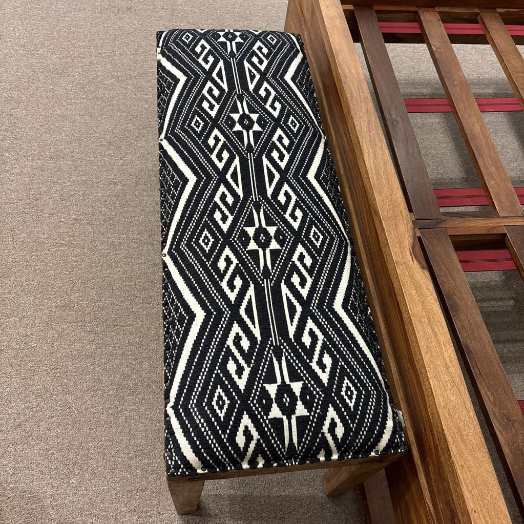 Black & White Pattern Bench