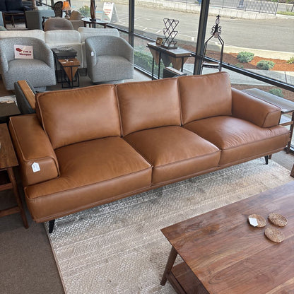 MC Style Tan Leather Sofa U SOFAS