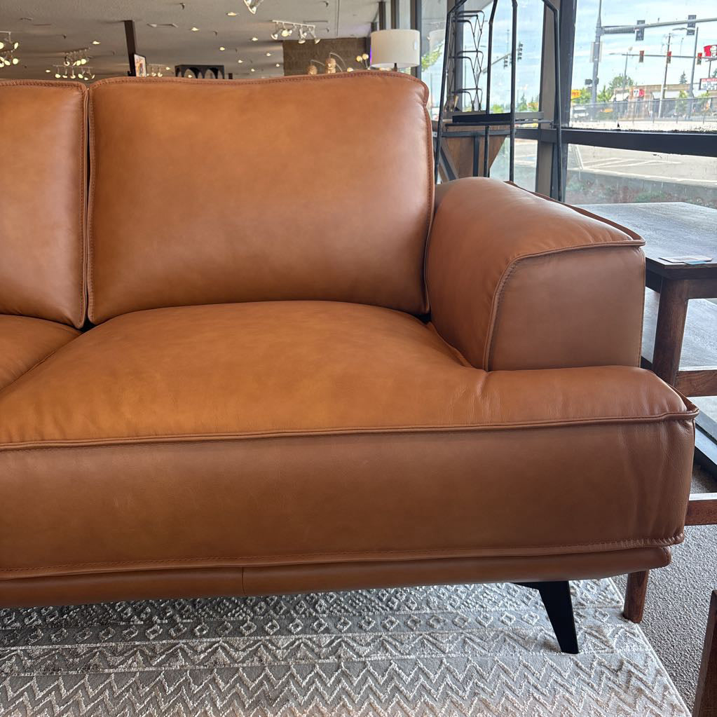 MC Style Tan Leather Sofa U SOFAS