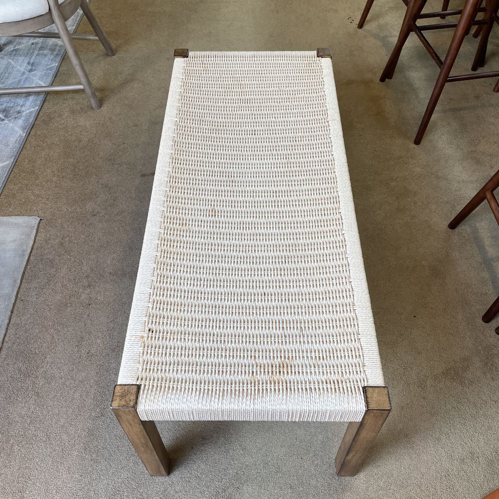 MC Style Woven Dining Bench C ACCENT BENCHES