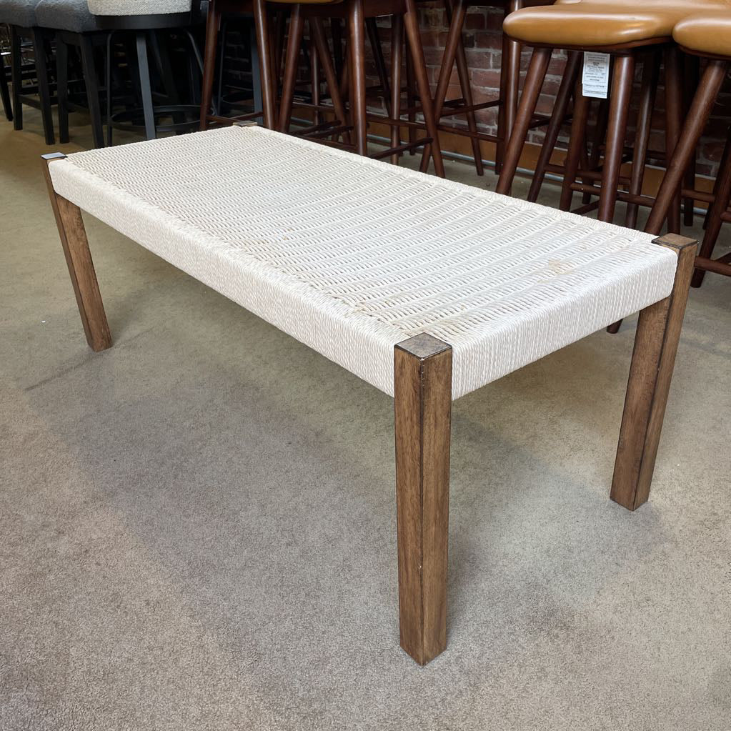 MC Style Woven Dining Bench C ACCENT BENCHES