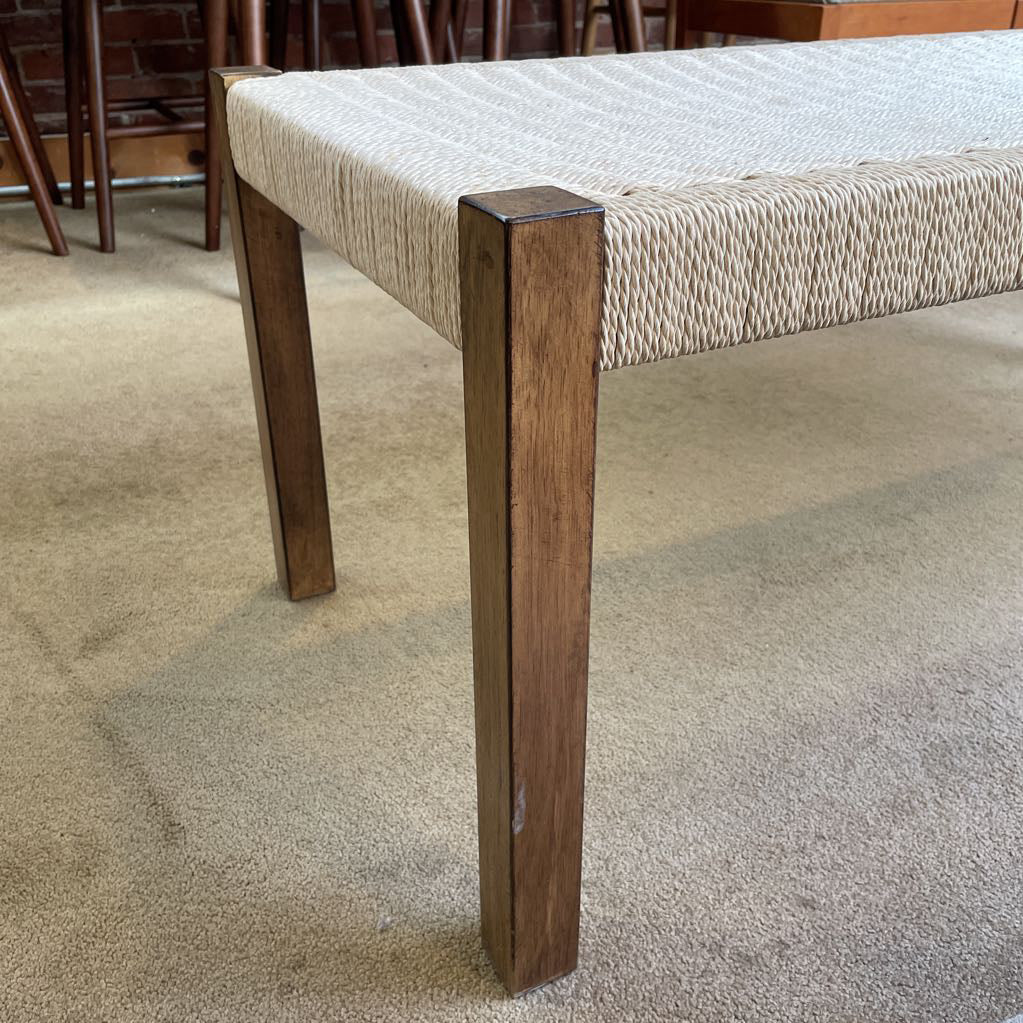 MC Style Woven Dining Bench C ACCENT BENCHES