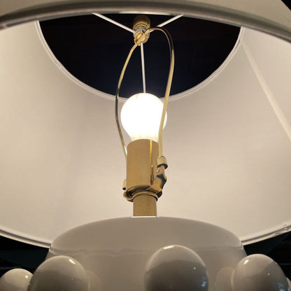 White Dotted Ceramic Table Lamp LAMPS