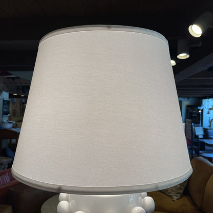 White Dotted Ceramic Table Lamp LAMPS