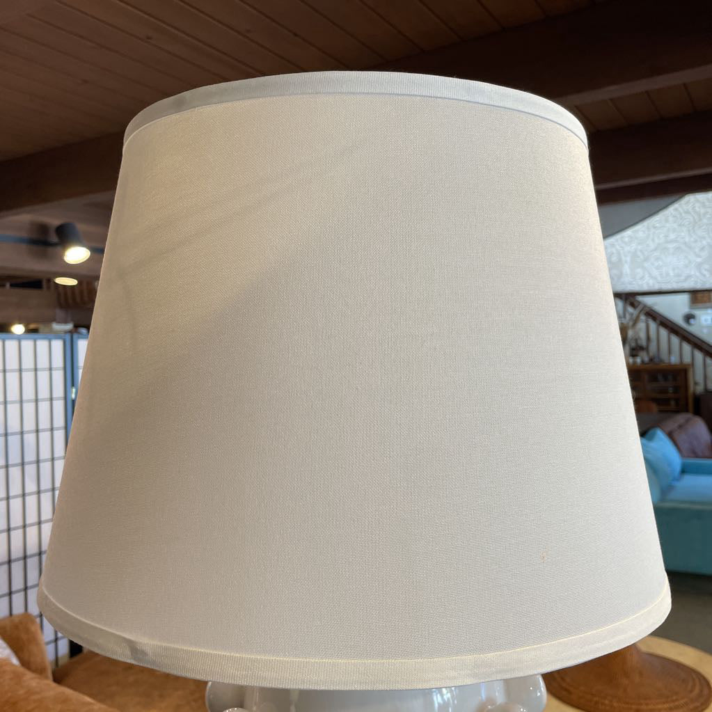 White Dotted Ceramic Table Lamp LAMPS