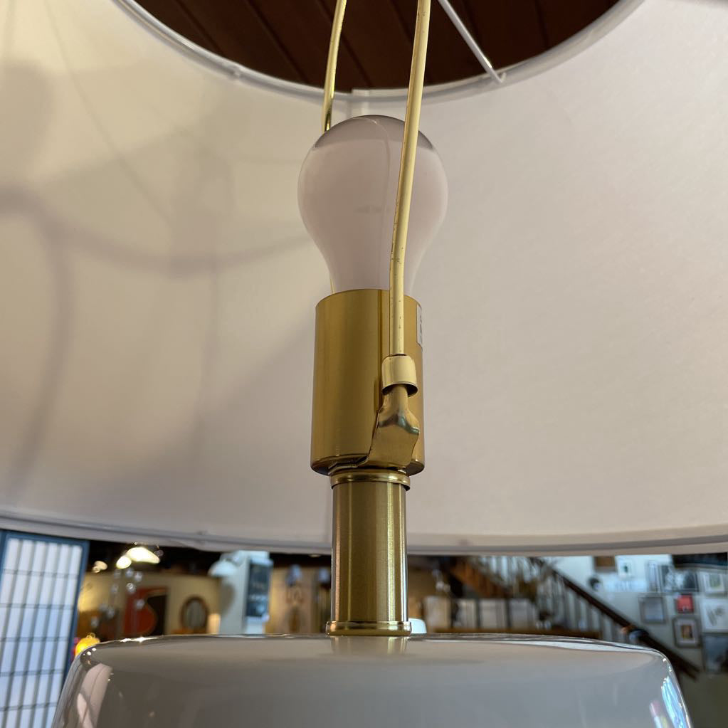 White Dotted Ceramic Table Lamp LAMPS