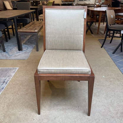 Swaim Green/Gray Upholstered Wood Frame Dining Chair C DINING CHAIRS