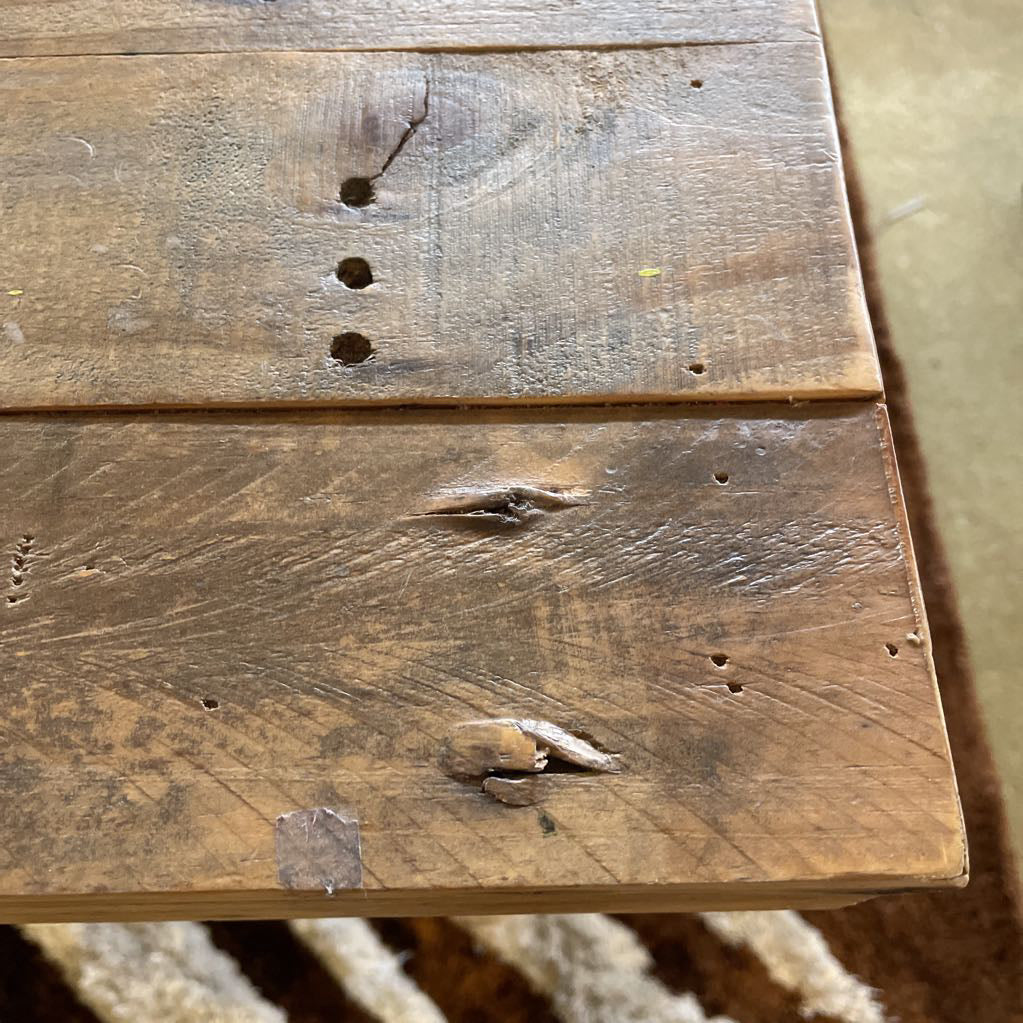 Rustic Wooden Trestle Dining Table C DINING TABLES