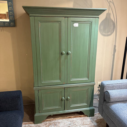 Lexington Green Stressed Wood Armoir C CABINETS