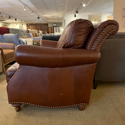 Rolled Arm 2 Seat Loveseat w/ Decorative Tacks