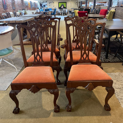 Philedelphia Centennial Chippendale Style Dining Chairs SET of 6 C DINING TABLES