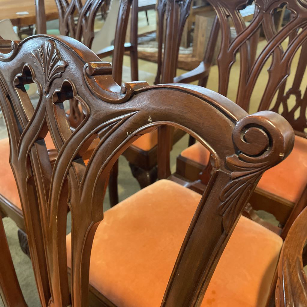 Philedelphia Centennial Chippendale Style Dining Chairs SET of 6 C DINING TABLES