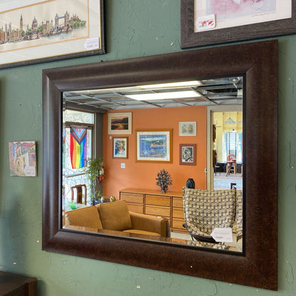 Brown Convex Frame Mirror C MIRRORS