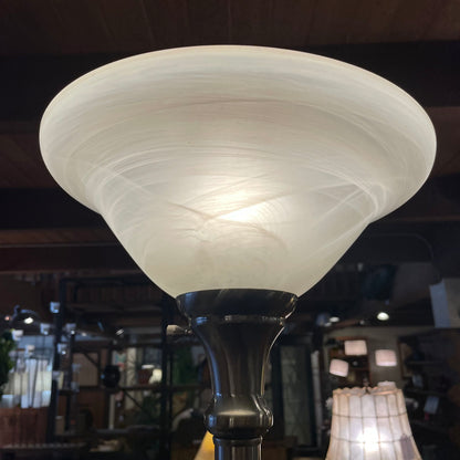 Scavo Glass Silver Floor Lamp