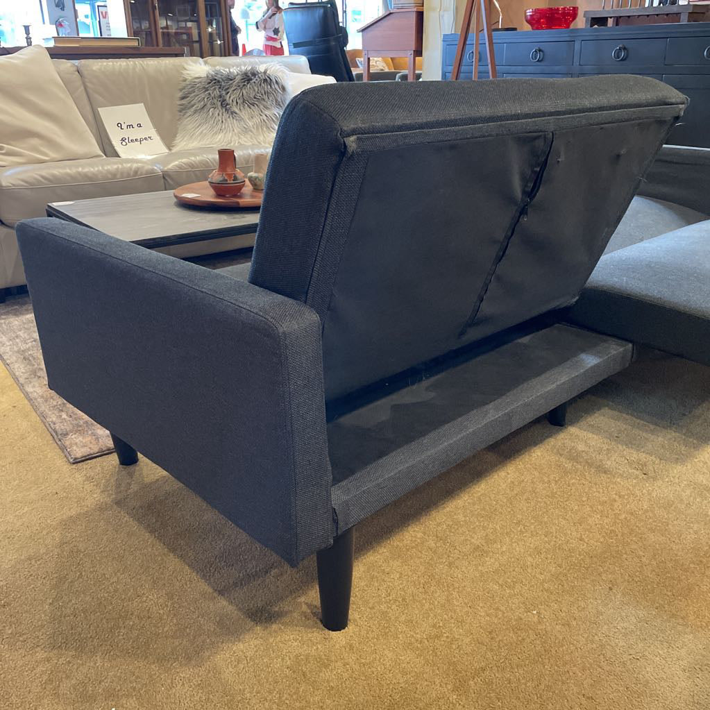 Dark Grey Folding Click Clack Sofa U SOFAS