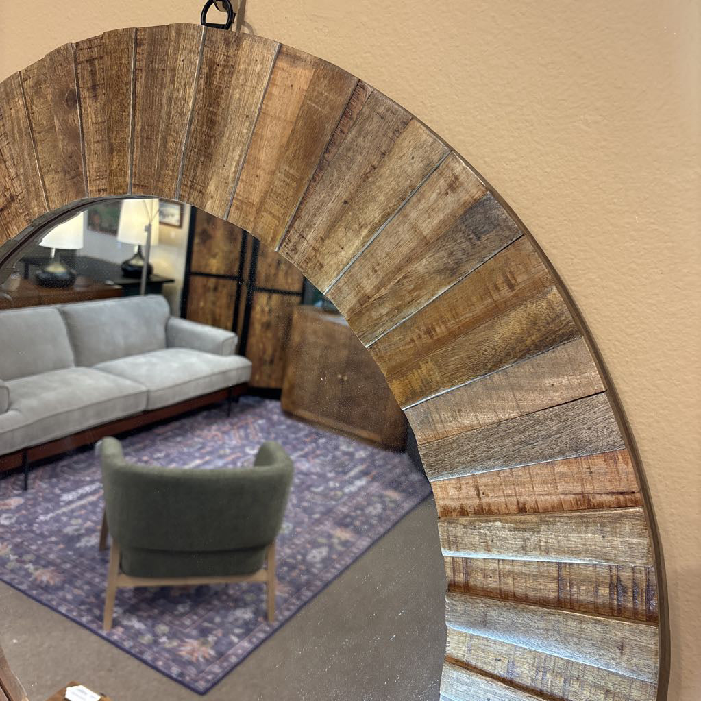 Pattern Wood Frame Mirror C MIRRORS