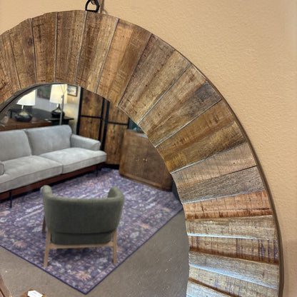 Pattern Wood Frame Mirror C MIRRORS