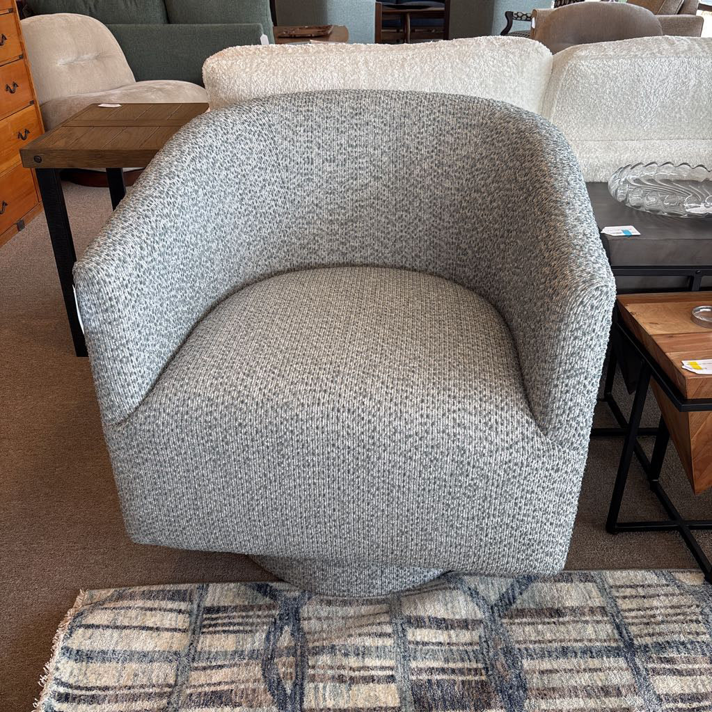 Blue Gray Swivel Chair