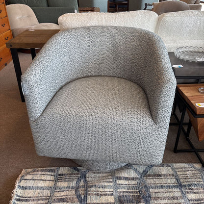 Blue Gray Swivel Chair