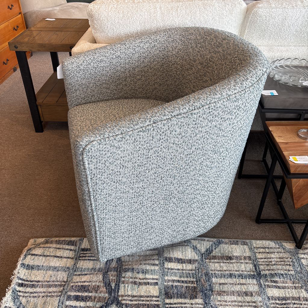 Blue Gray Swivel Chair