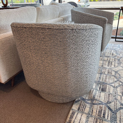 Blue Gray Swivel Chair