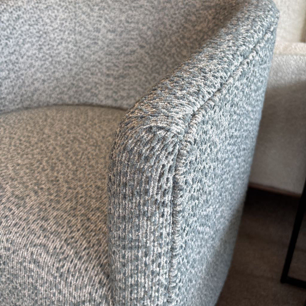 Blue Gray Swivel Chair
