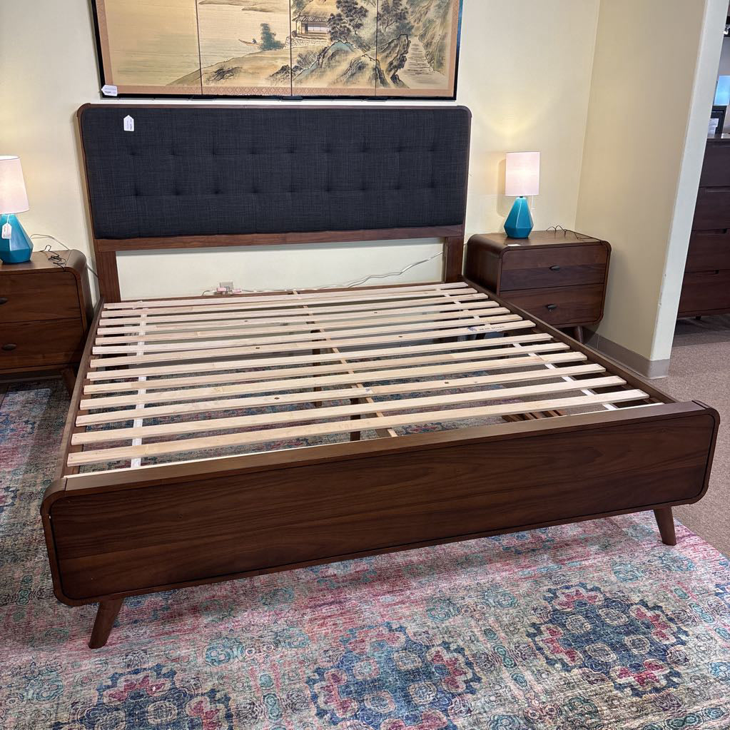 MC Walnut King Bed Frame