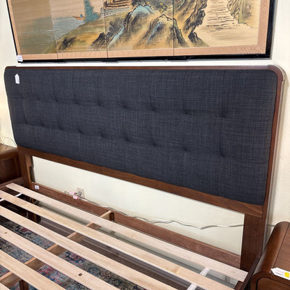 MC Walnut King Bed Frame