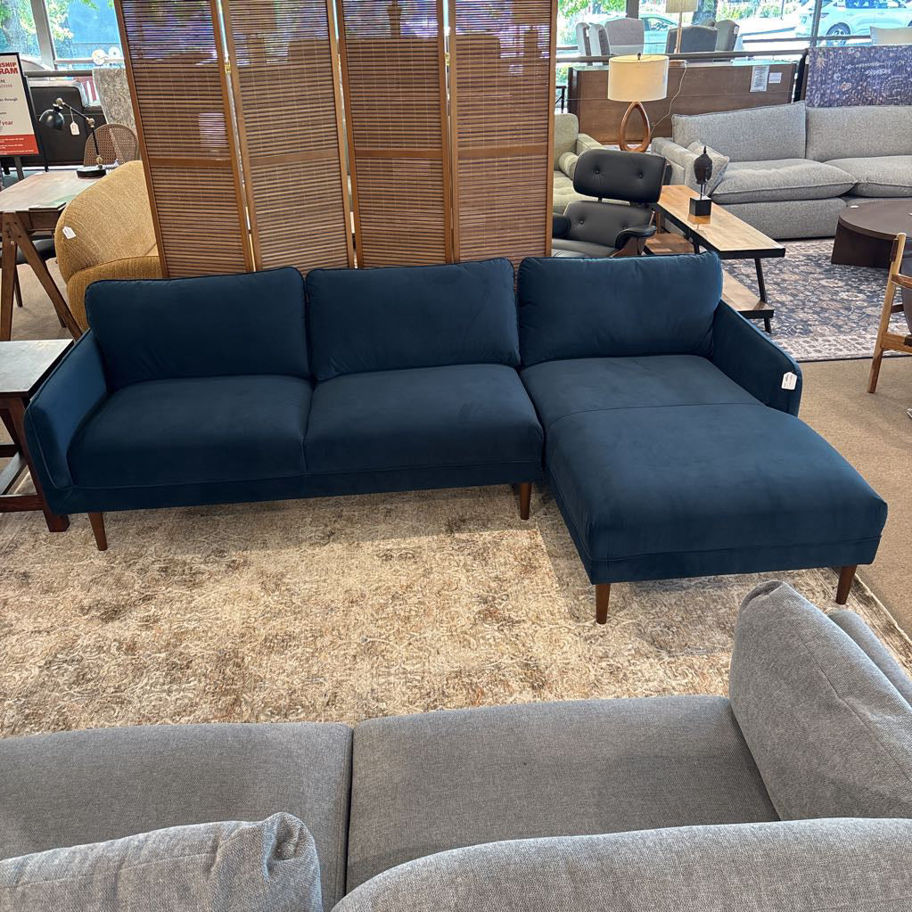 Egersund Prussian RAF Chaise Sectional