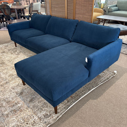 Egersund Prussian RAF Chaise Sectional