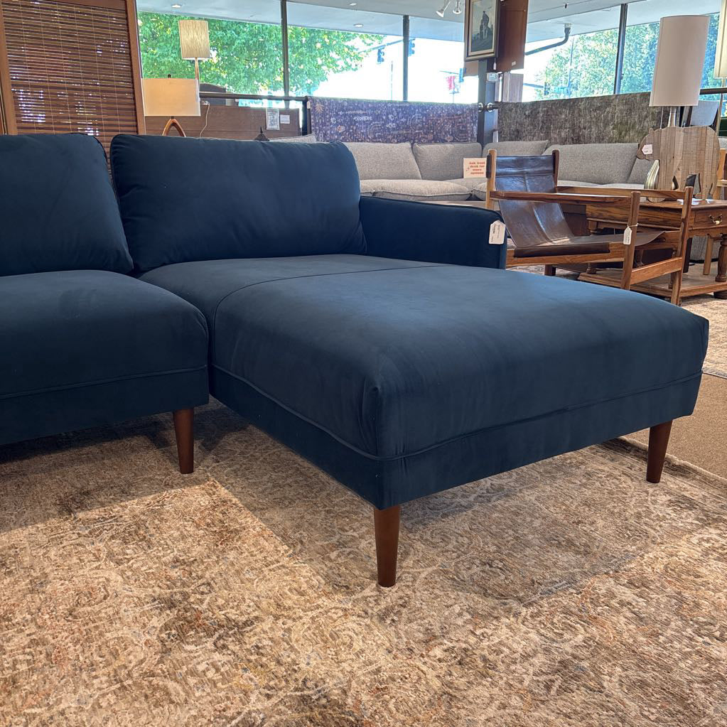 Egersund Prussian RAF Chaise Sectional