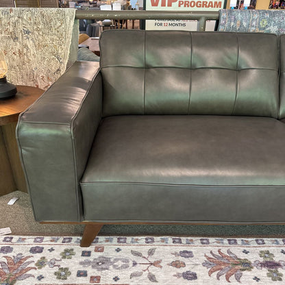 Odense Espresso Leather RAF Sectional U SECTIONALS RAF