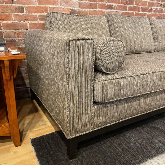 Brown Textured Bench Seat Sofa U SOFAS