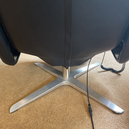 Svago Black Leather Power Reclining Chair U ACCENT CHAIRS