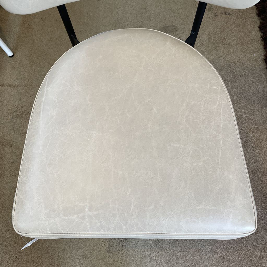 PB Grey Leather Counter Stool C STOOLS