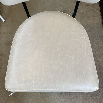 PB Grey Leather Counter Stool C STOOLS