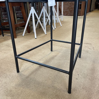 PB Grey Leather Counter Stool C STOOLS