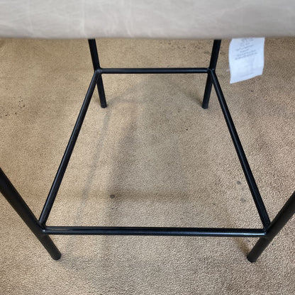 PB Grey Leather Counter Stool C STOOLS