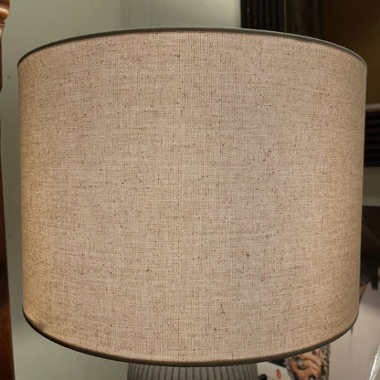 Palisade Grey Ribbed Table Lamp LAMPS