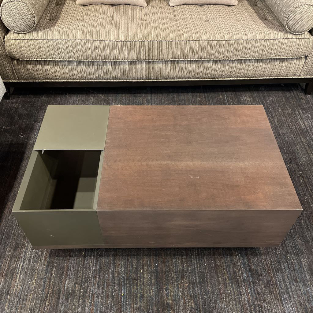 Industrial Plinth Coffee Table w Open Storage C COFFEE TABLES