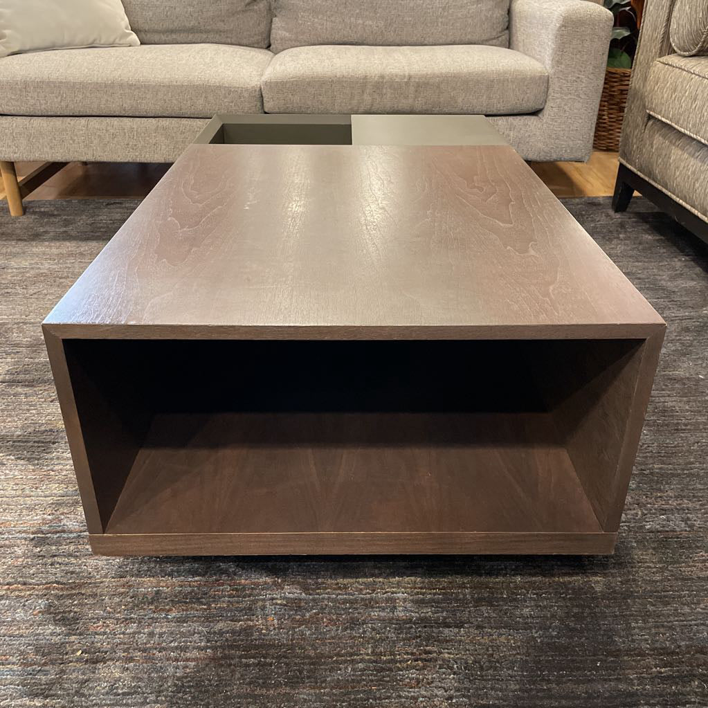 Industrial Plinth Coffee Table w Open Storage C COFFEE TABLES