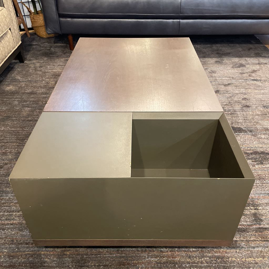 Industrial Plinth Coffee Table w Open Storage C COFFEE TABLES